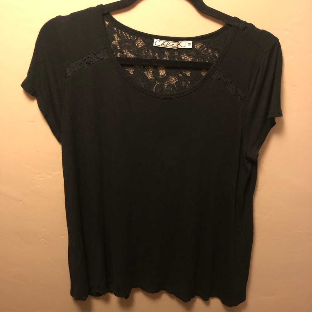 Cotton black shirt for women